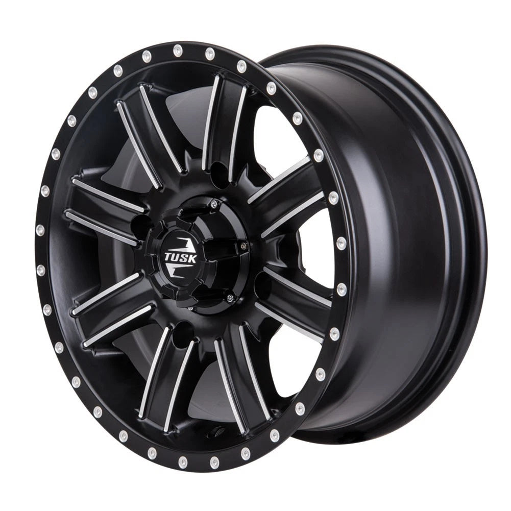 Tusk Cascade Wheel 14x7 Machined/Black for ATV (185-276-0015)