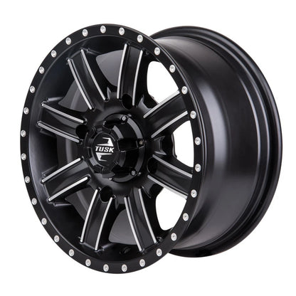 Tusk Cascade Wheel 14x7 Machined/Black for ATV (185-276-0015)