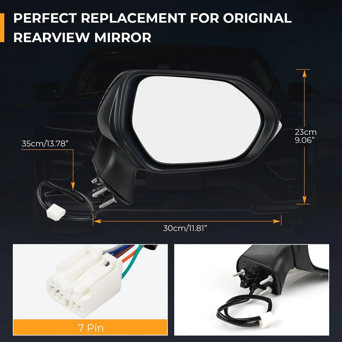 Passenger Side Rear View Mirror Assembly for Toyota Corolla (2020–2025)
