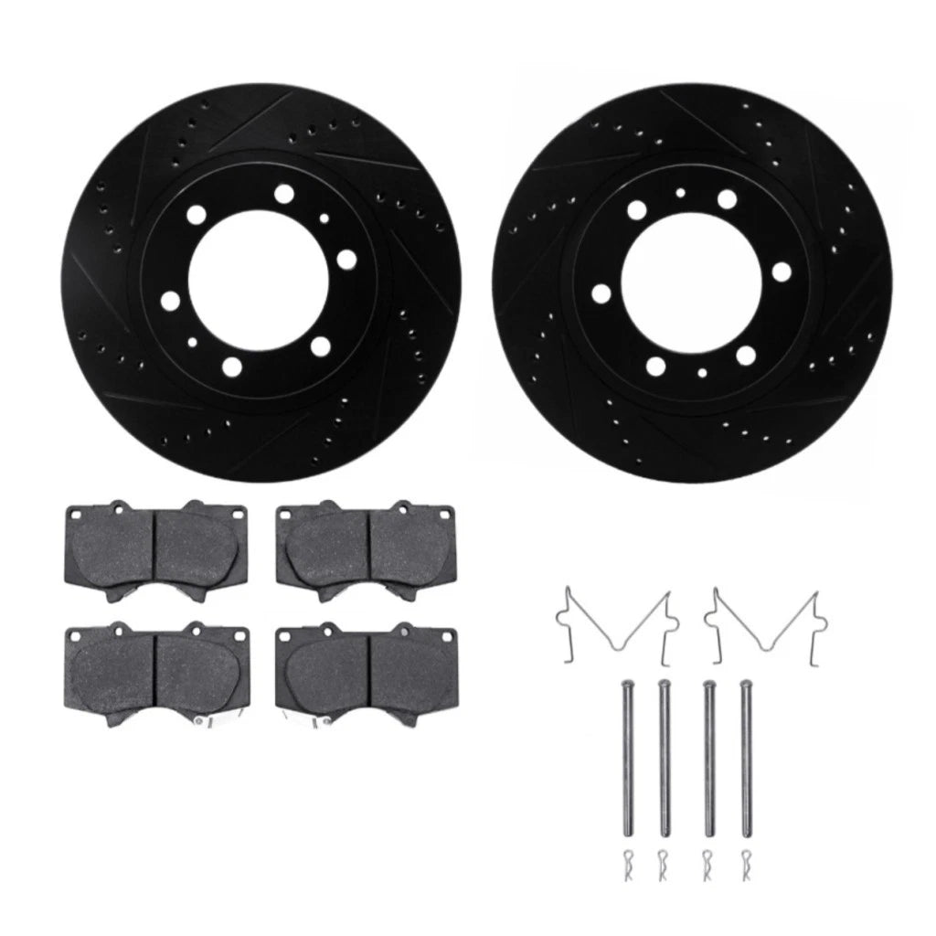 Brake Rotor Set for Toyota 4Runner (2003–2009) ALX-PAU-DF-8412-76017-CLA3