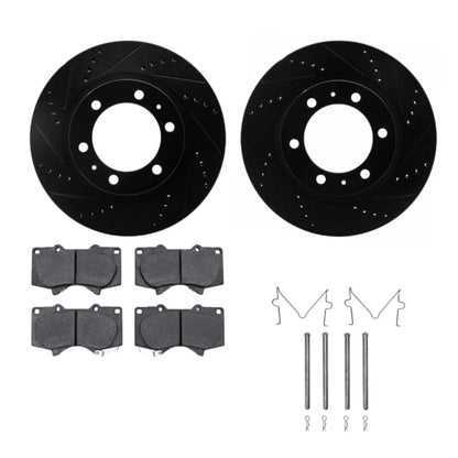 Brake Rotor Set for Toyota 4Runner (2003–2009) ALX-PAU-DF-8412-76017-CLA3