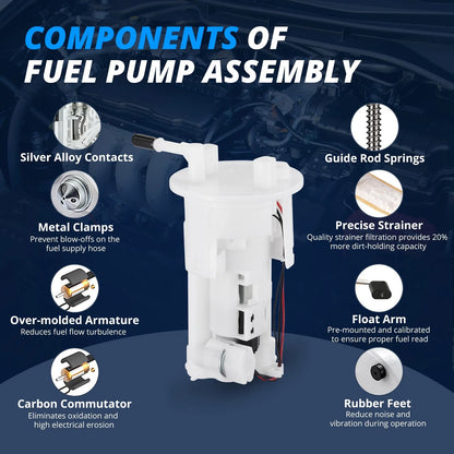 Fuel Pump Assembly for Yamaha YZF R6 (2008) - Yellow with Flames