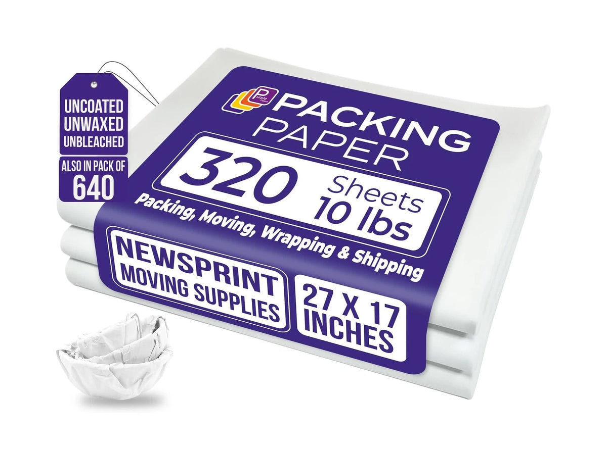 320 Sheets Bulk Packing Paper for Various Uses (27" x 320 Sheets)
