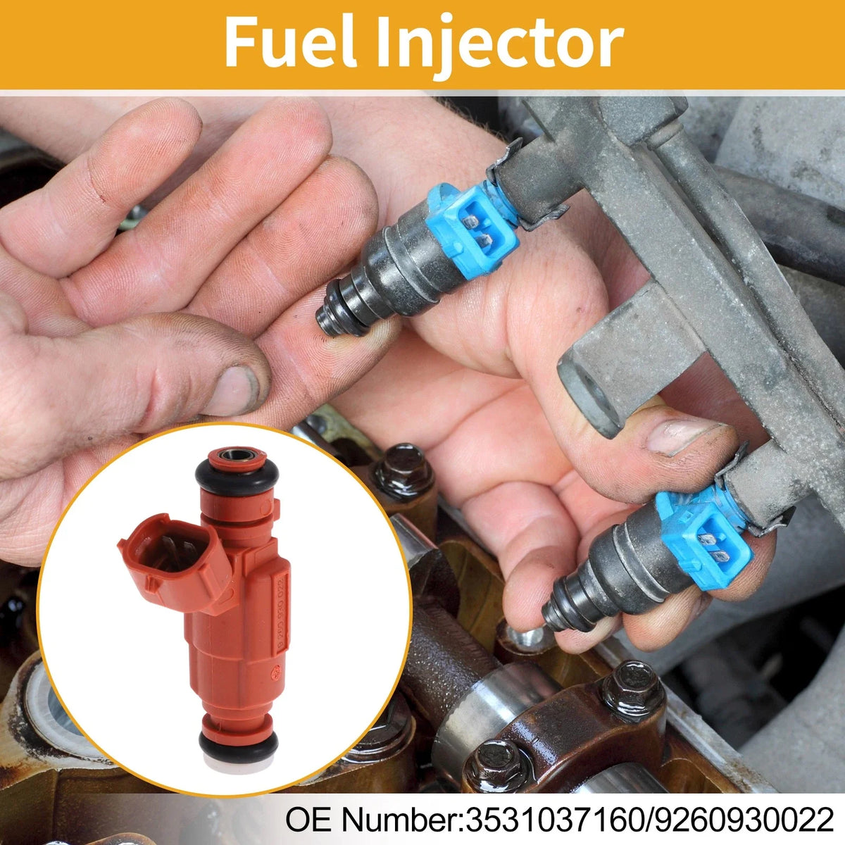 1 Pc Fuel Injector No.3531037160/9260930022 for Hyundai Accent (2010)