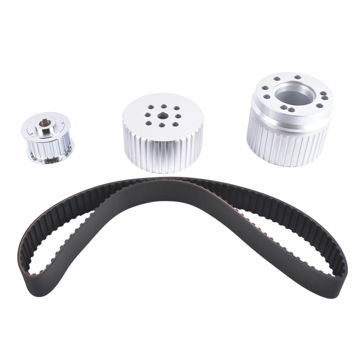 Billet Aluminum Gilmer Belt Drive Pulley Kit for Chevy BBC 396 427 454