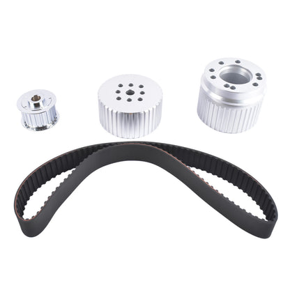 Billet Aluminum Gilmer Belt Drive Pulley Kit for Chevy BBC 396 427 454