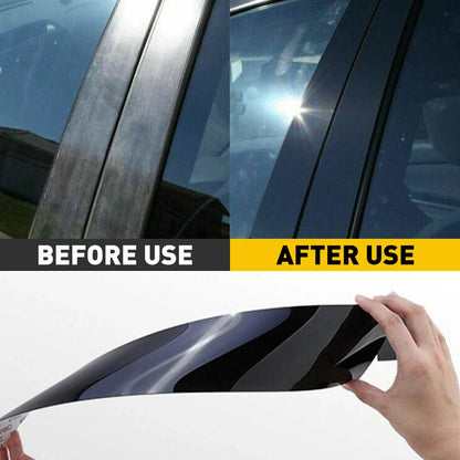 8 Pcs Gloss Black Door Window Pillar Post Covers for Toyota Camry (2018-2021)