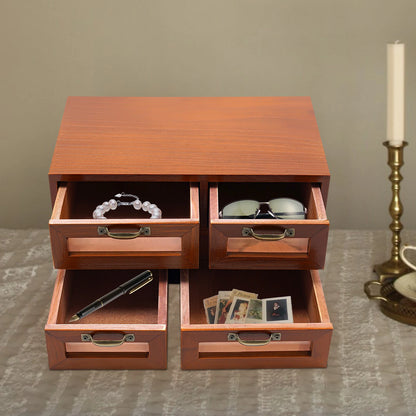 4 Drawer Desk Organizer for Wooden Desktop Storage (No Part Numbers)