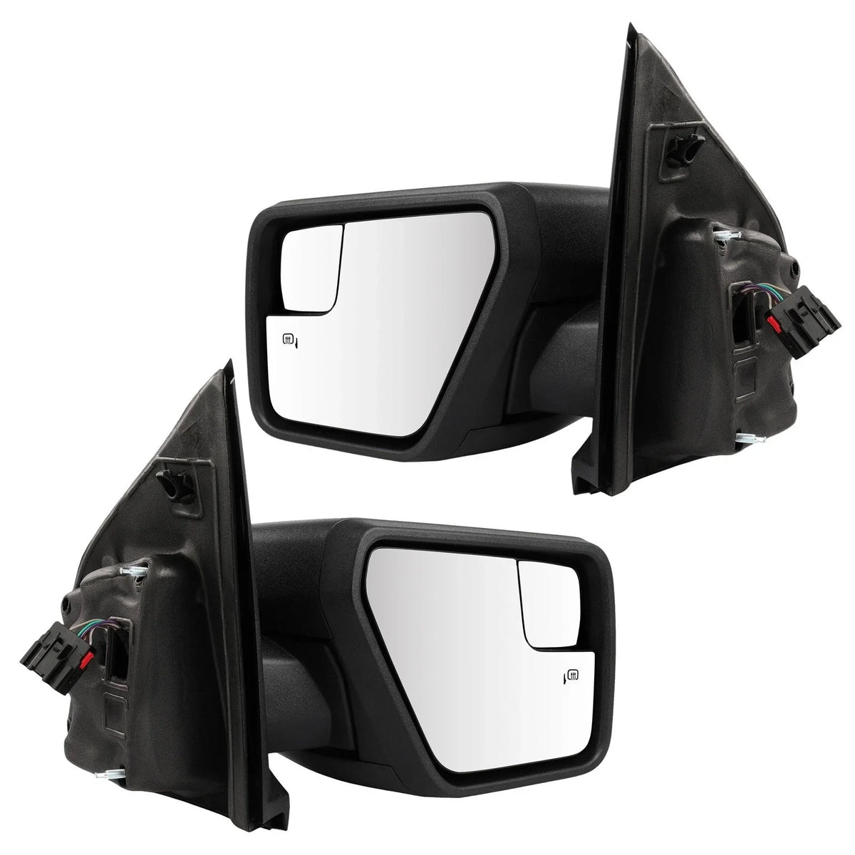 Pair Side View Mirrors for Ford F-150 XL XLT King Lariat (2021–2024) Power Heated