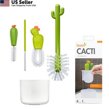 4X Bottle Cleaning Brush Set for Boon Cacti