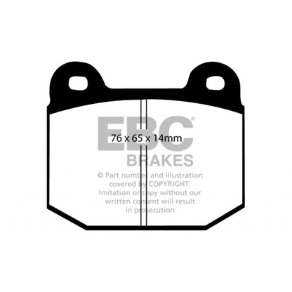 EBC Yellowstuff Rear Brake Pads for Subaru BRZ (2018) TLX-ebcDP41537R-CL360A76