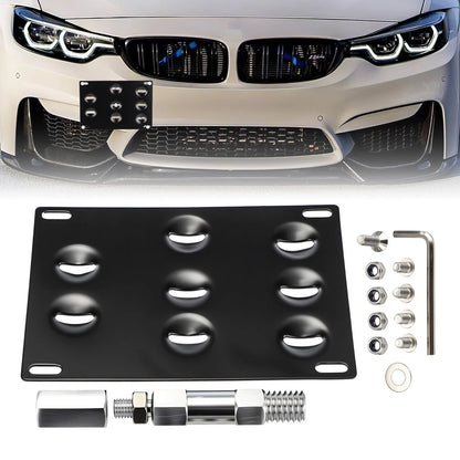 Front Bumper Tow Hook License Plate Bracket for BMW 328i 335i 435i (F30 F10)