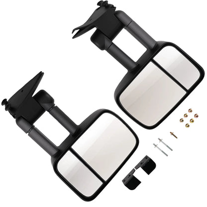 Front Manual Side Mirror Pair for Chevy C1500 C2500 (1988–2001) GM1320123