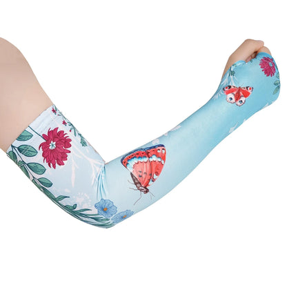 Garden Sleeves for Women - Thorn Protection - Blue (One Size)