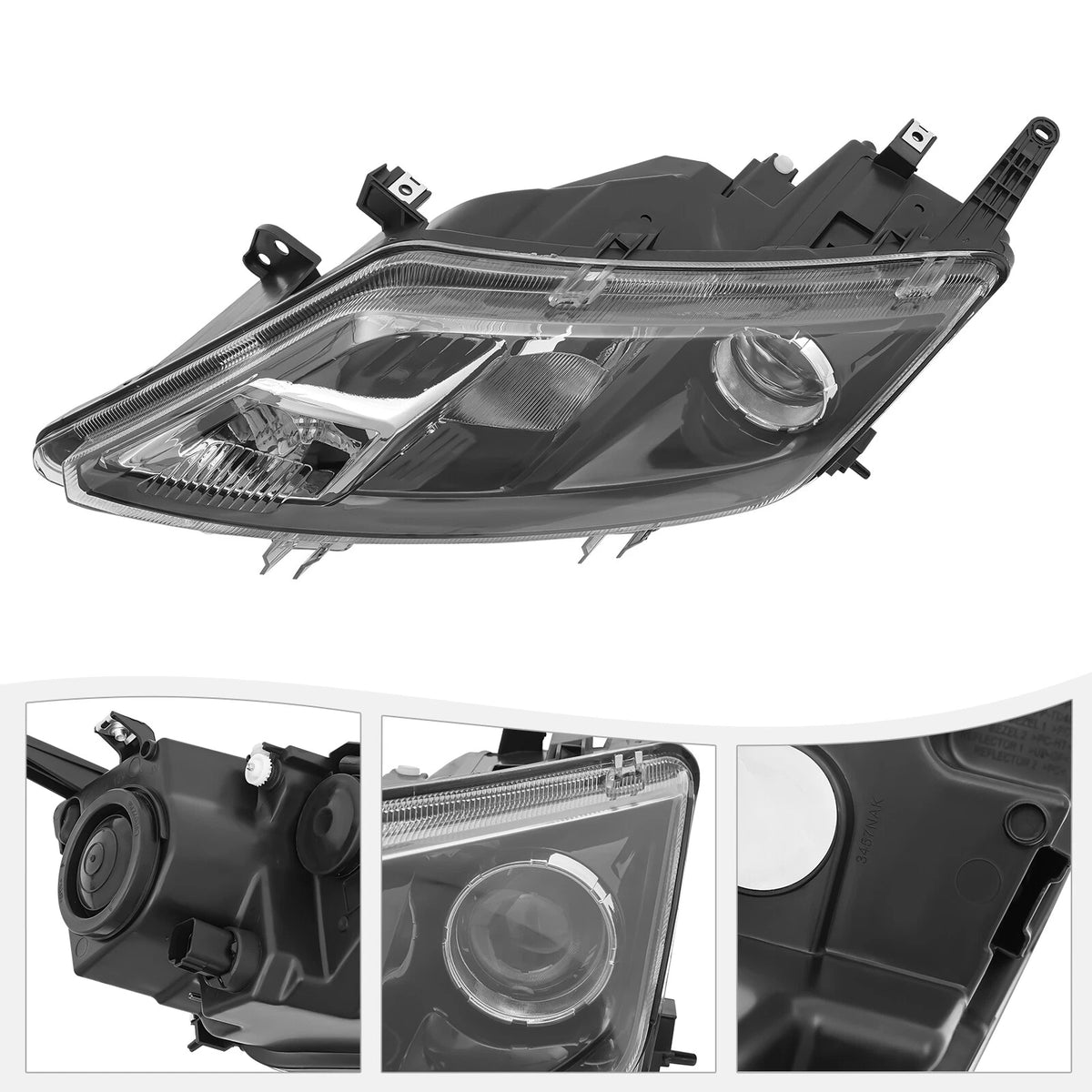 Chrome Halogen Headlights for Ford Fusion (2010–2012) 9E5Z13008B