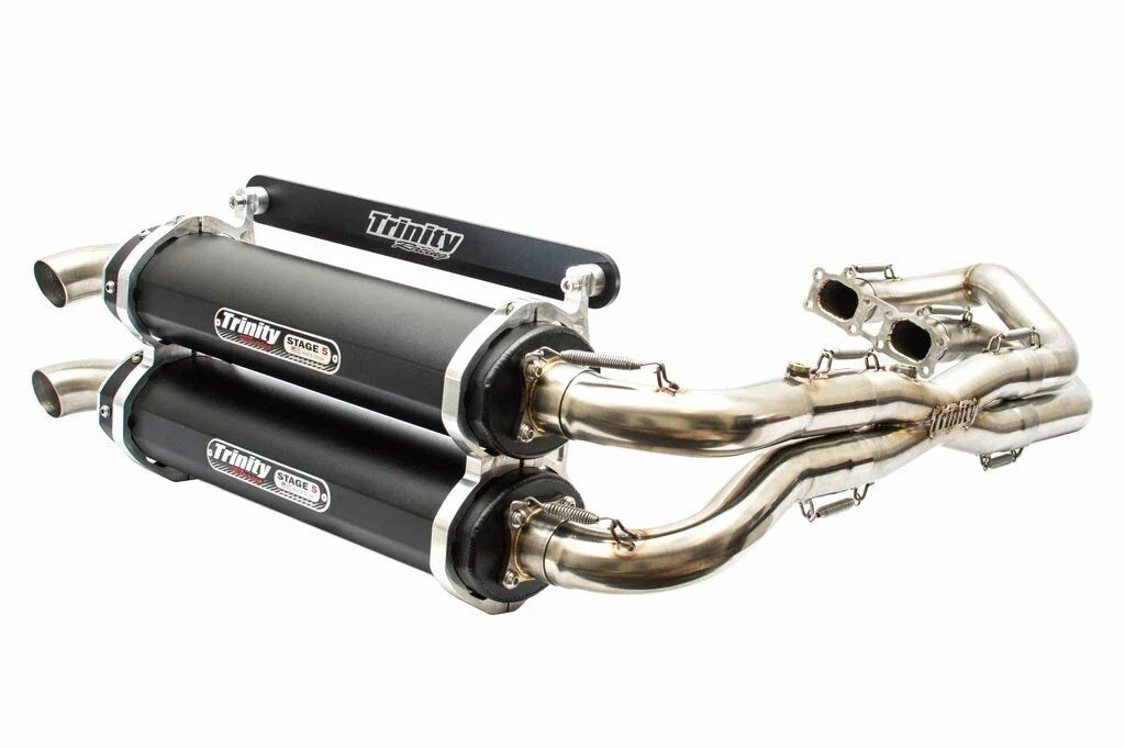 Trinity Black Stage 5 Dual Full System Exhaust Pipe for Polaris RZR XP 1000 (2014–2020)