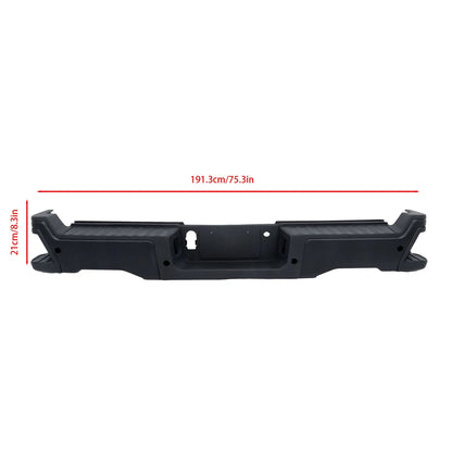 Rear Bumper Cover Face Bar for Ford F250 F350 (2023–2024) - Black, Sensor Holes