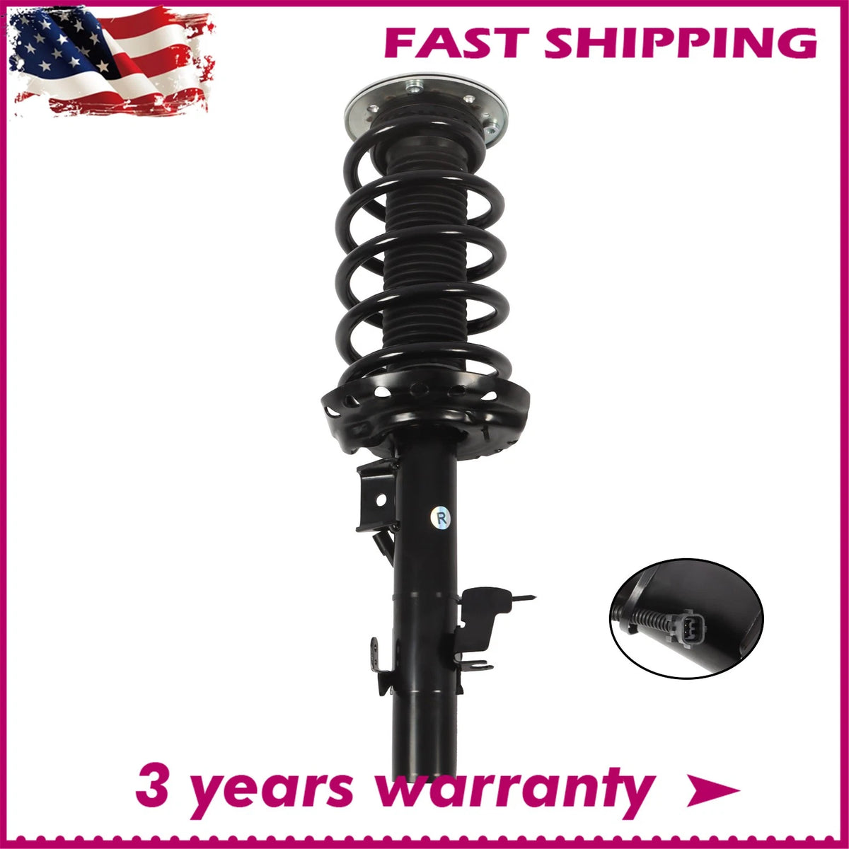 Front Right Strut Assembly w/Magnetic for Range Rover Evoque (2012–2018) LR079422, LR024444, LR051483, LR056268, LR057931