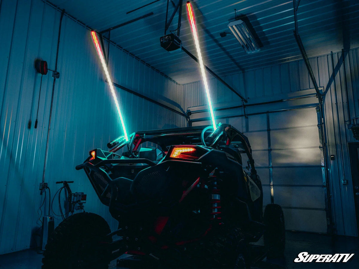 Set of 2 RGB LED Whip Lights for SuperATV