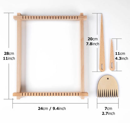 Weaving Loom Kit for Kids and Adults (9x11 Inch)