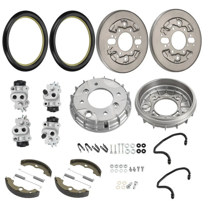 Front Brake Drum Wheel Cylinder Plate Kit for Honda FourTrax Foreman TRX400 (1995–2004)
