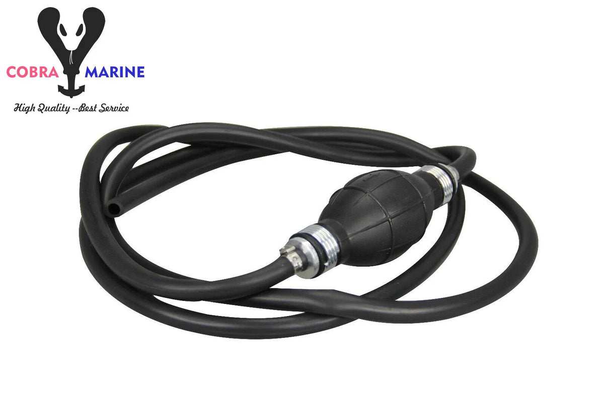 Universal Fuel Line Assembly for Outboard Motors (3/8'' Hose Barbs)