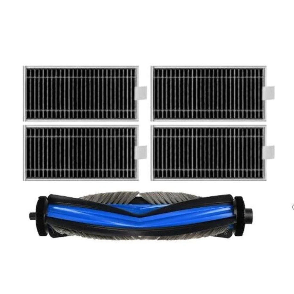 Set of 4 HEPA Filters and Main Brush for Ecovacs X11 and Omni