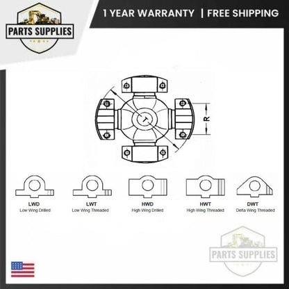 5-8516X Driveshaft Wing Bearing Universal Joint for Series 8.5C