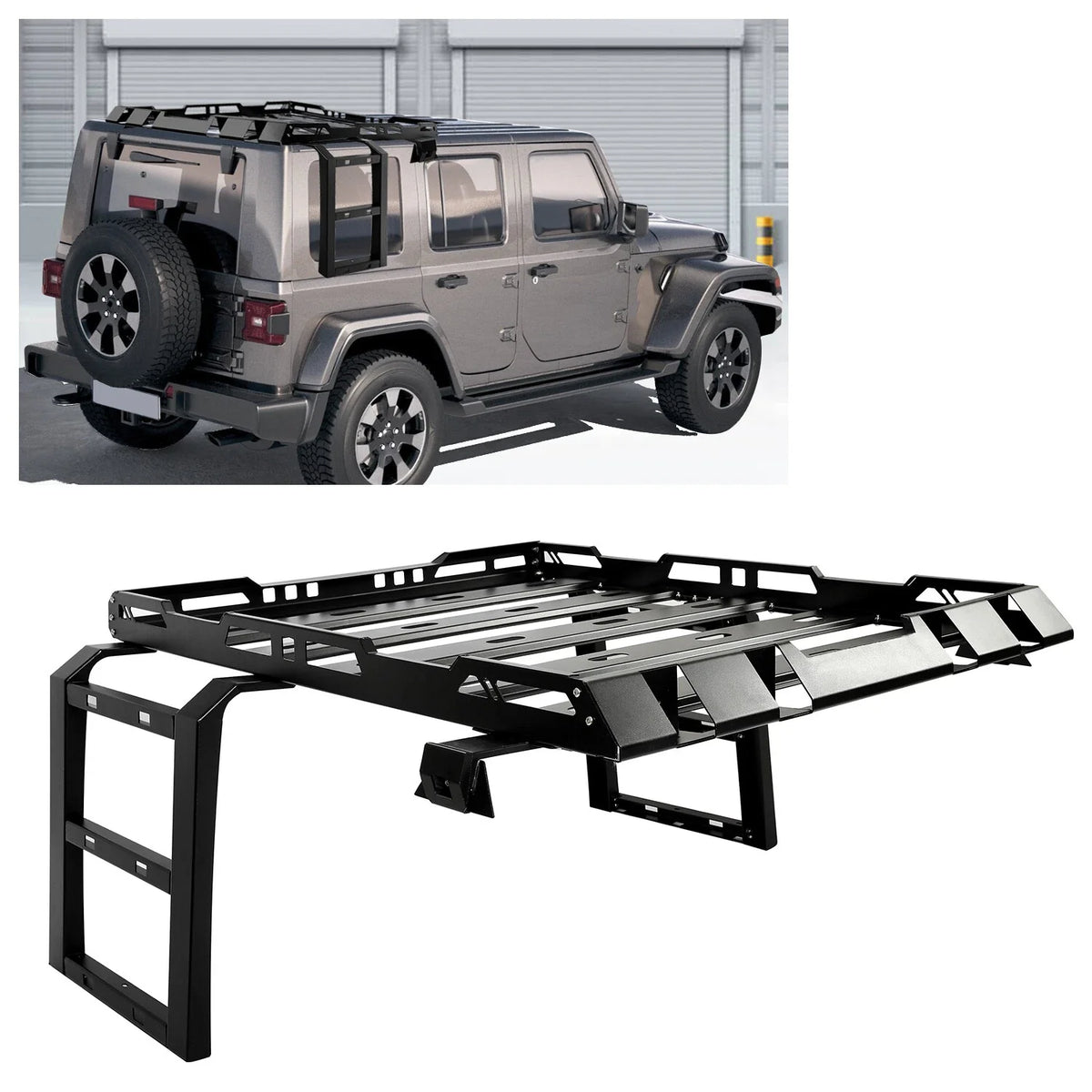 Roof Rack Luggage Carrier for Jeep Wrangler JK (2007–2018)