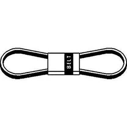 Mower Drive Belt for Woods L42B25 RM90 (Fits 29344, 7/8" X 256.25")