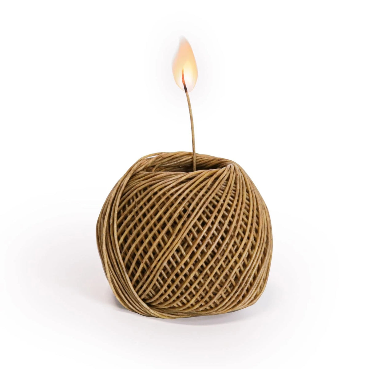 250 FT Organic Hemp Wick - All-Natural Beeswax Coated, 1mm, Yellow
