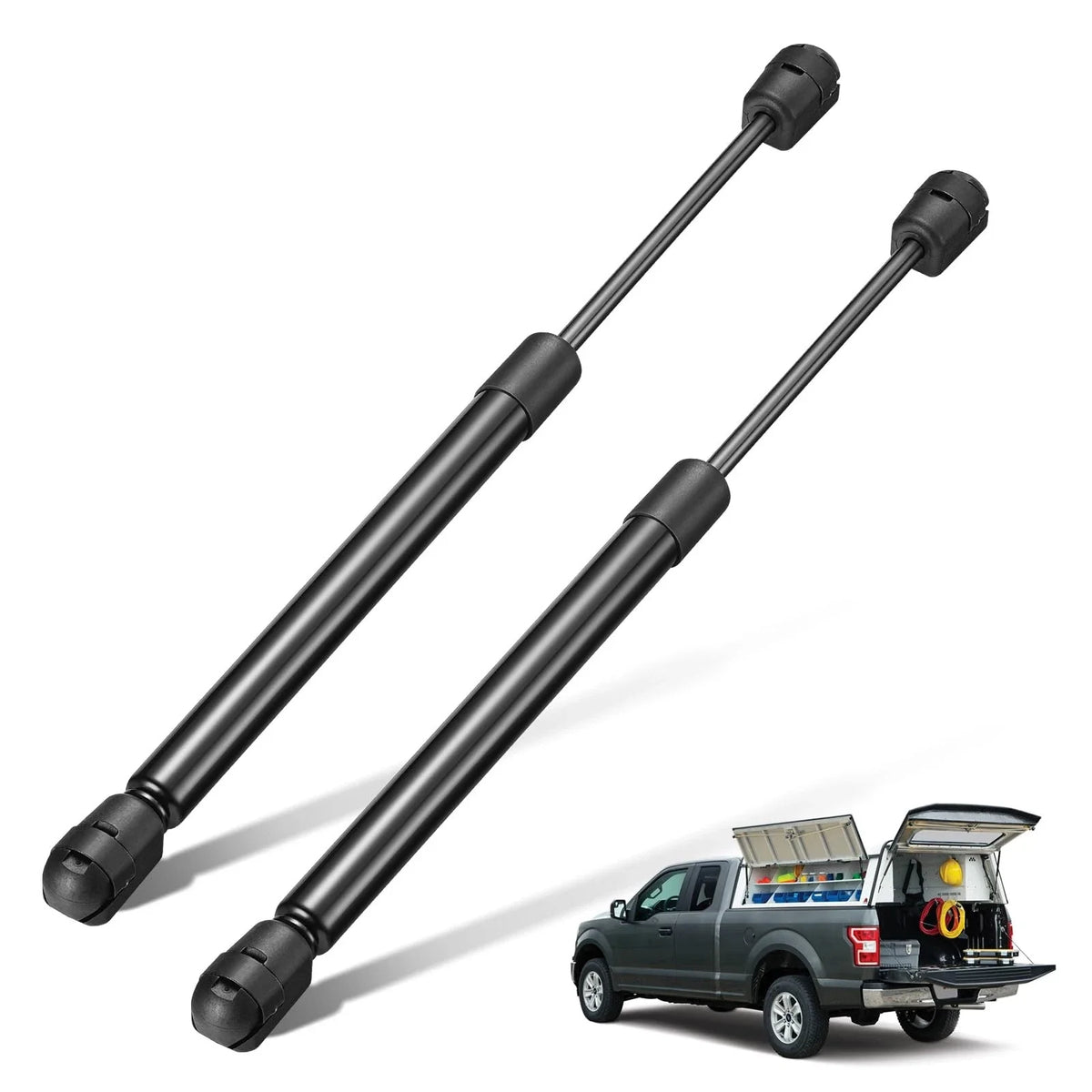 2X Gas Struts for Truck Pickup Topper Door (12", 13Lb/58N)