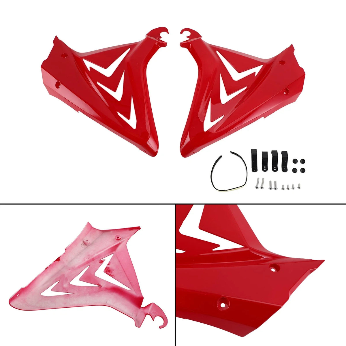 Side Frame Cover Panels for Honda CBR650R (2019–2021) Red
