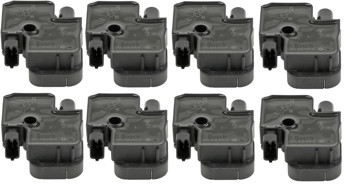 Set of 8 Ignition Coils for Mercedes W202 W210 S202 S210 C140 (Bosch 0221503035)