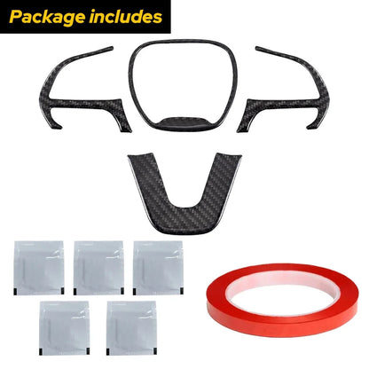 Set of 4 Steering Wheel Frame Cover Trim for Dodge Challenger/Charger (2015–2023)