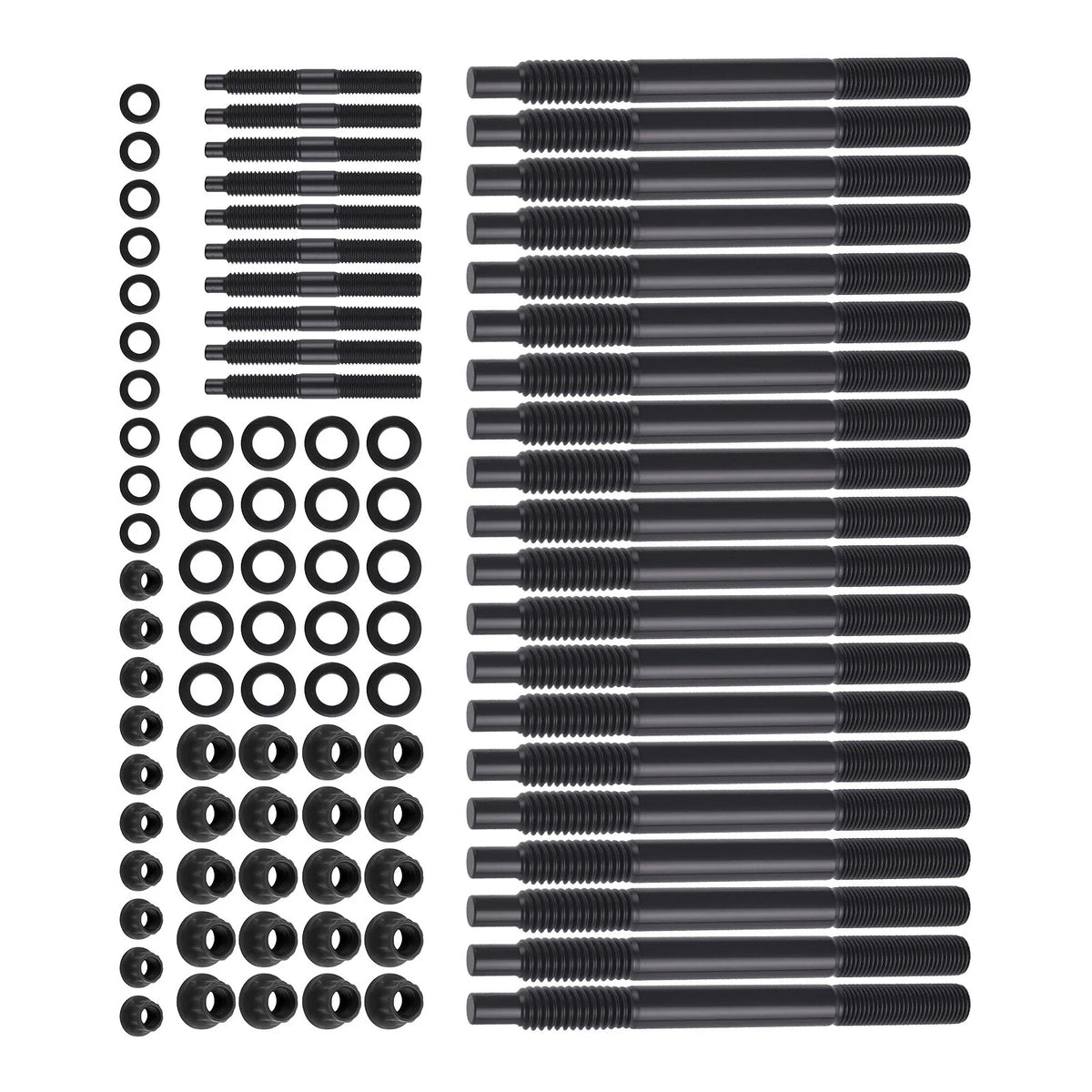 Black Head Studs Bolts Kit for Chevy Gen III/IV LS Series (2004–2020) 234-4345