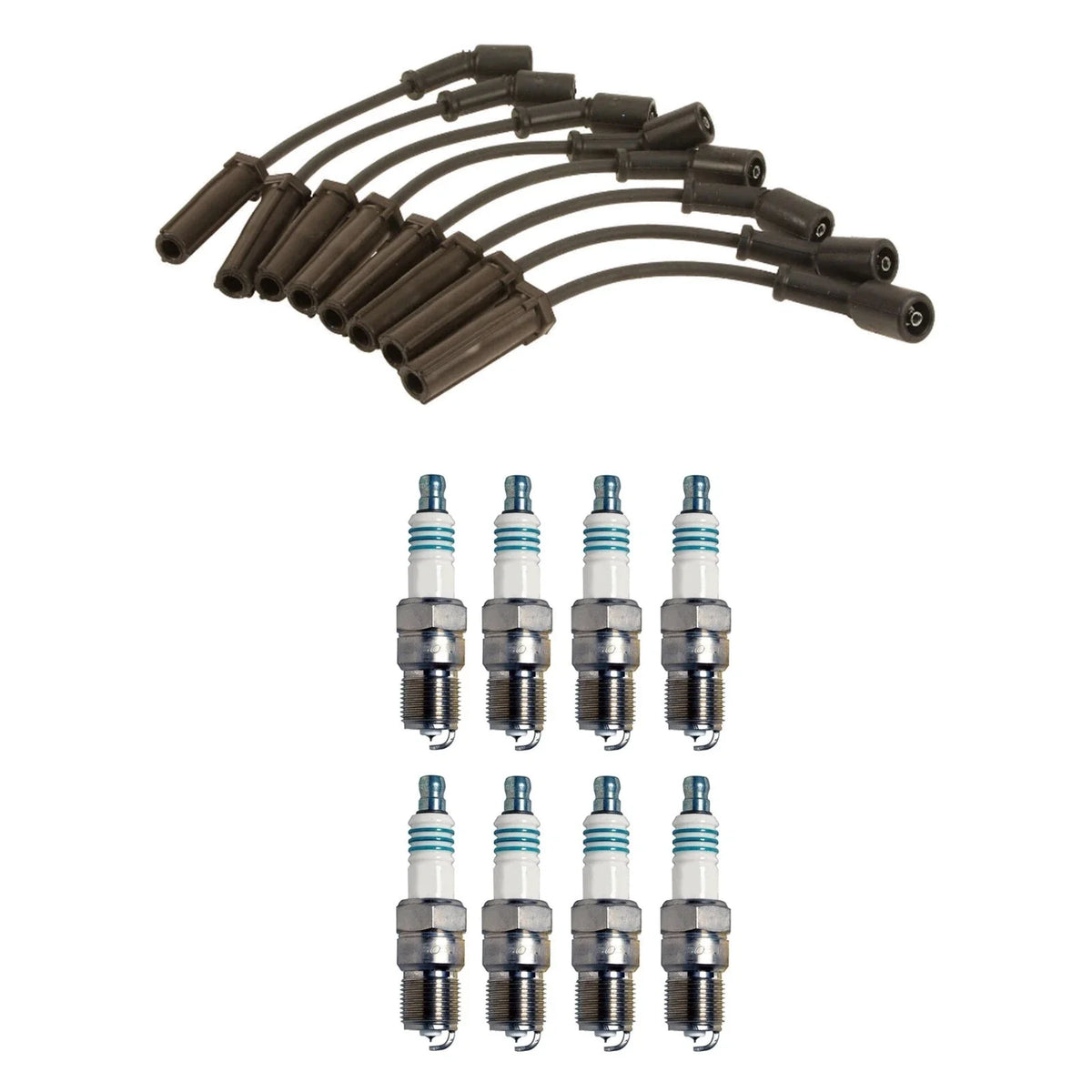 Denso Wire Set & 8 Iridium Power Spark Plugs Kit for Chevy GMC V8