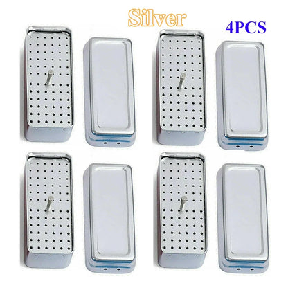 4x Dental FG Bur Endo File Holder Stand Autoclave Disinfection Case Box