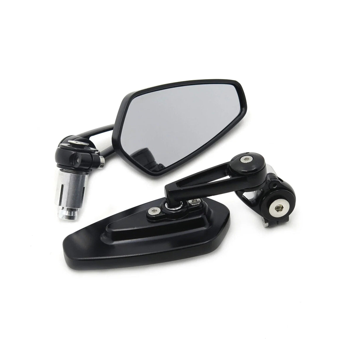 7/8" 22mm Universal Motorcycle CNC Aluminum Arrow Bar End Side Mirrors