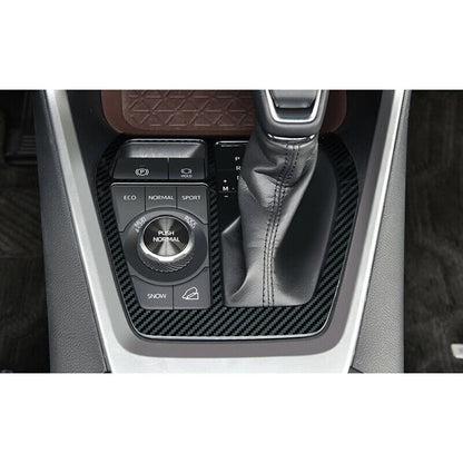 Carbon Fiber Look Gear Shift Box Panel Cover for Toyota RAV4 (2019–2023)