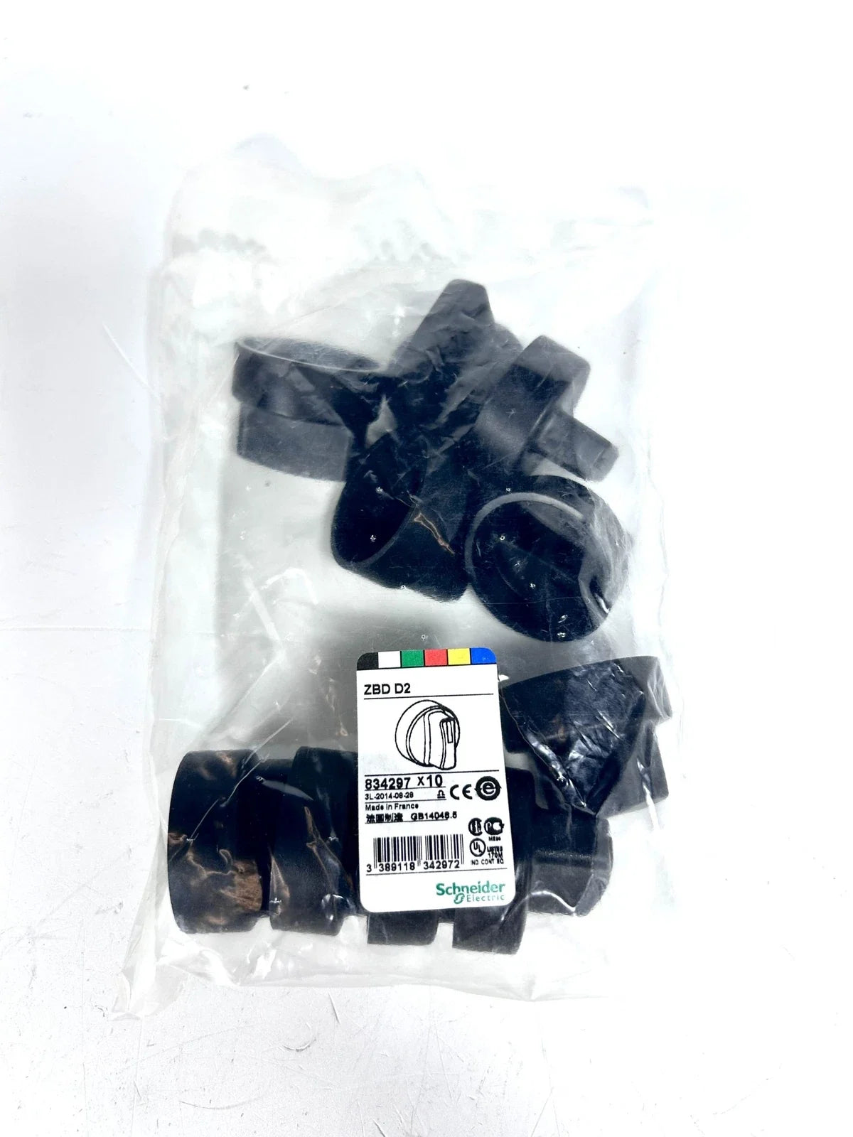 10X Rubber Black Switch ZBDD2 for Schneider Electric (834297)