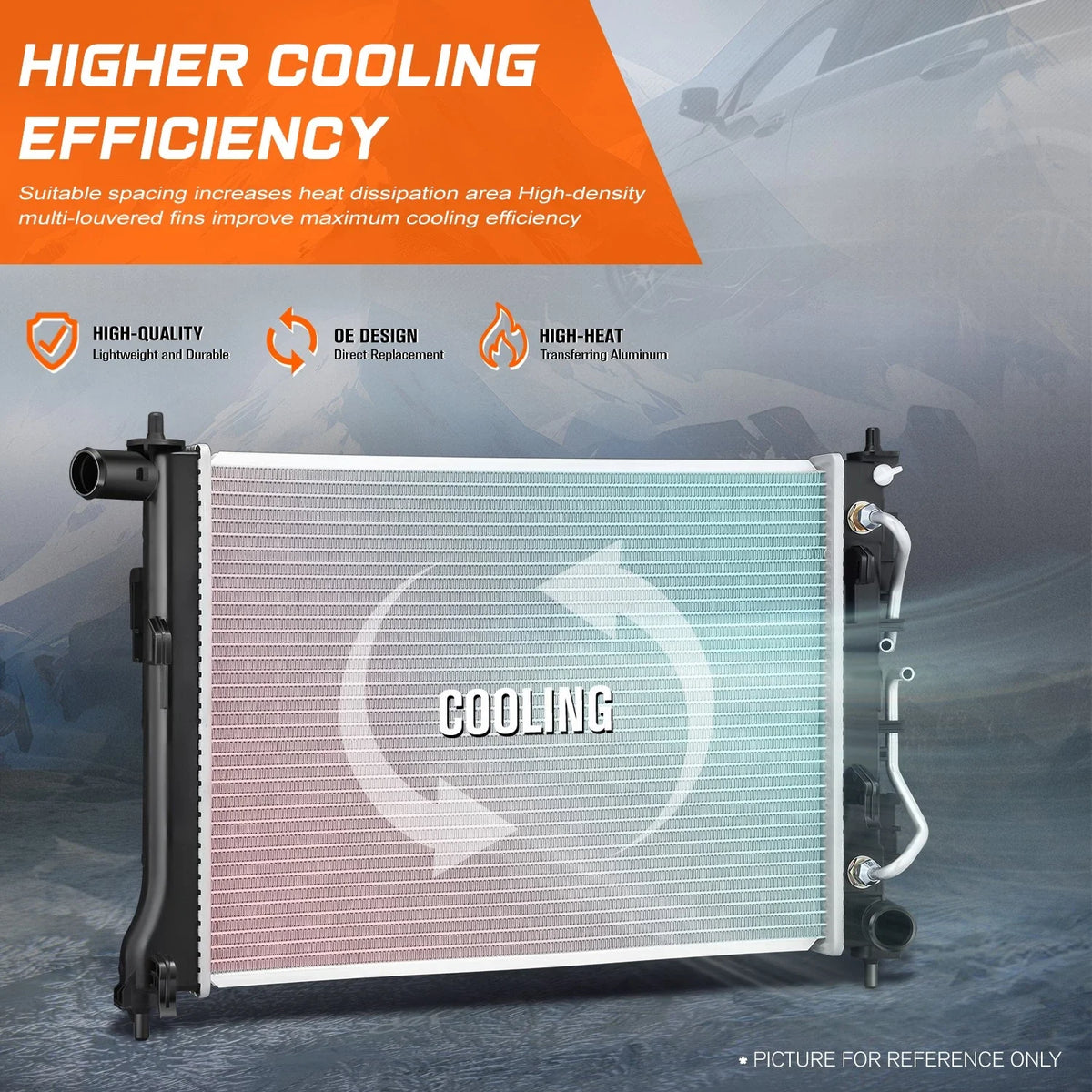 Full Aluminum Core Radiator for Hyundai Venue (2020–2026) DPI-13890