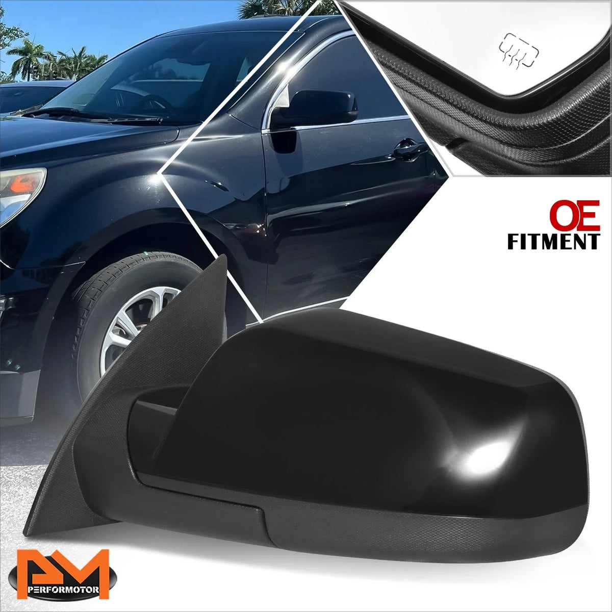 Power Heated Blind Spot Side Mirror Left for Chevy Equinox GMC Terrain (2016–2017)
