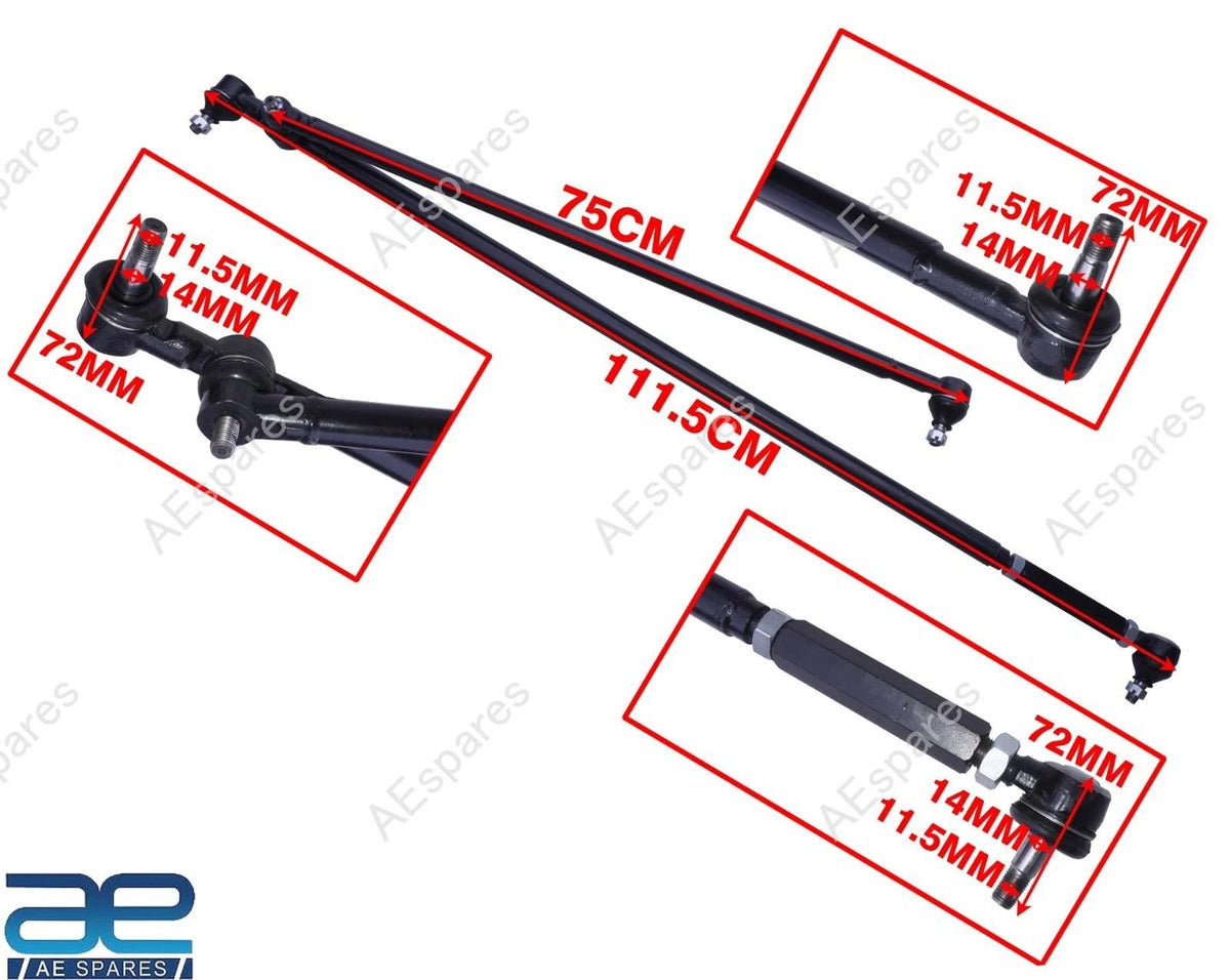 Steering Linkage Drag Link Tie Rod Assembly for Suzuki SJ410 (1981–1984)