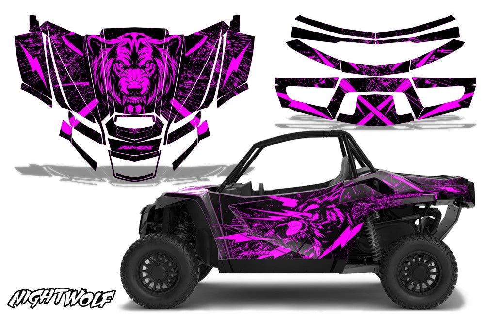 UTV Graphics Decal Sticker for Arctic Cat Wildcat XX (2018–2023) ARCTIC CAT-WC-XX-2018+-NW PINK