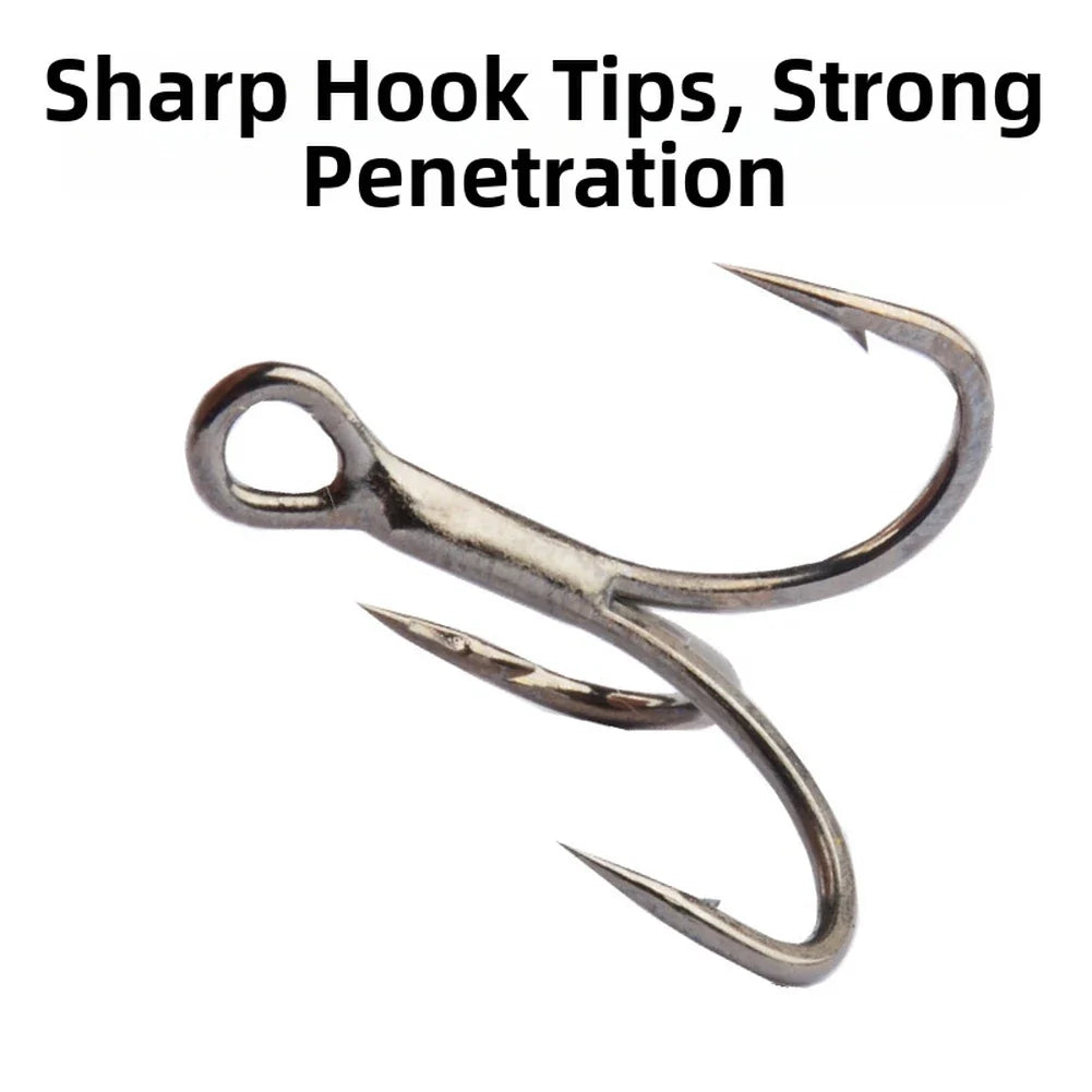 Treble Hooks for Saltwater Fishing (Set of 4)