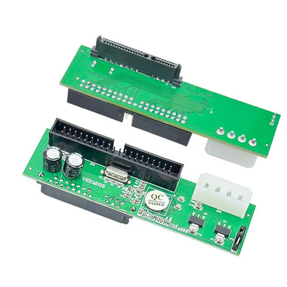 2X PATA IDE to SATA Adapter Card for 3.5/2.5 HDD 7+15 Pin