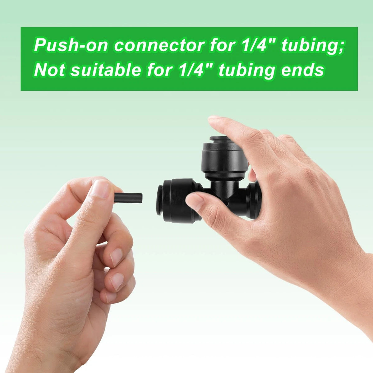 30pcs 1/4" Drip Irrigation End Plug Fittings Quick Connect Push-to-Fit