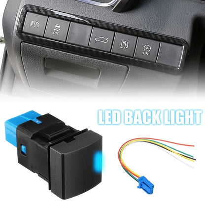 LED Push Button Switch for Toyota Camry RAV4 Corolla 4Runner C-HR (2018–2023)