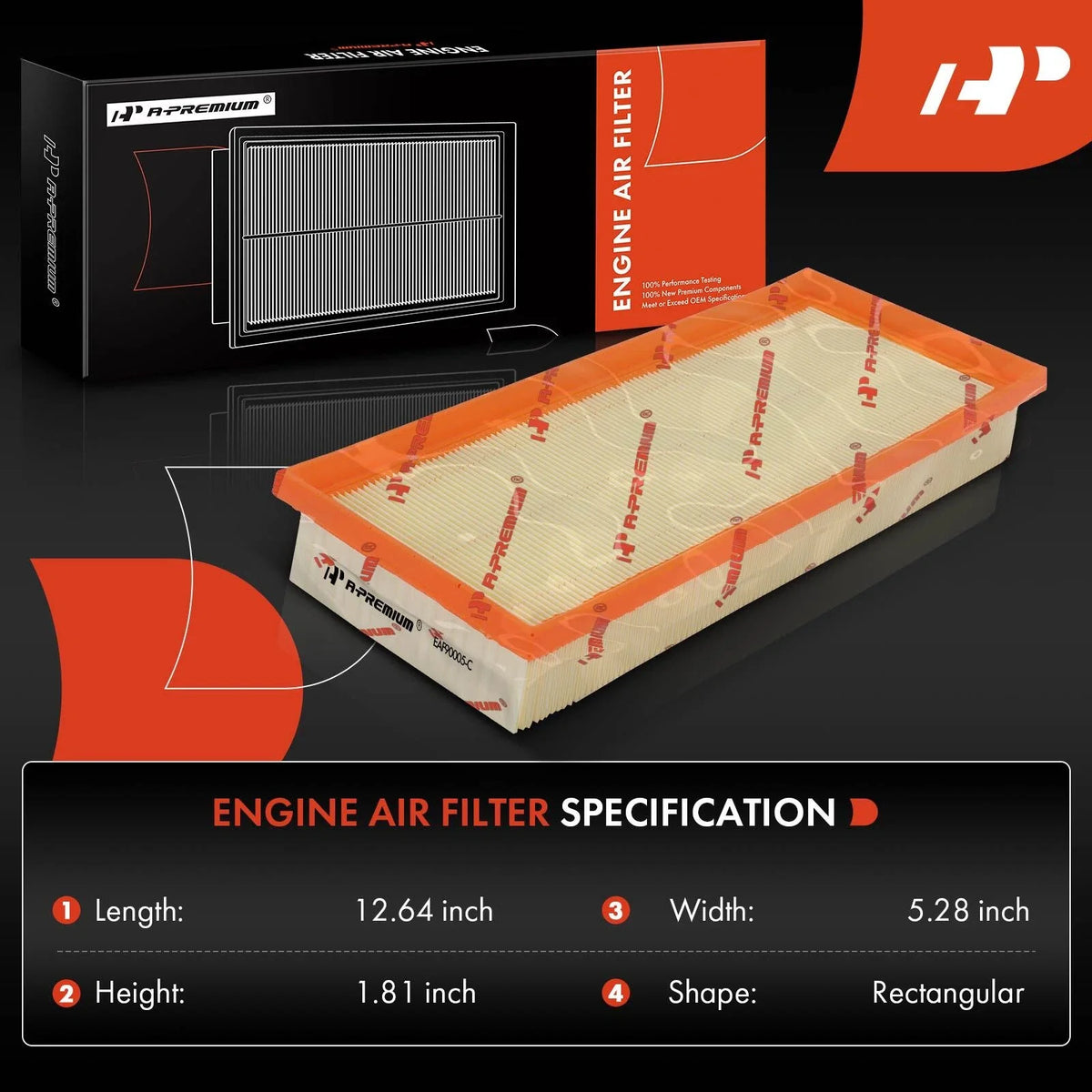 Engine Air Filter for Mercedes-Benz E550 E63 AMG (2012–2017)